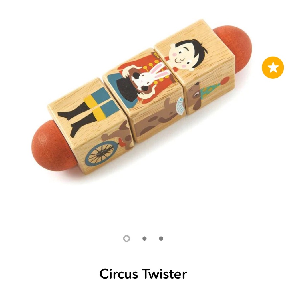 New Tender Leaf Circus Twister Wooden Puzzle